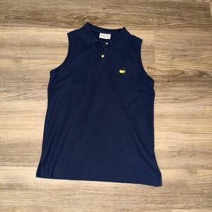 Masters Collection Women's Polo Tank Top Navy Medium